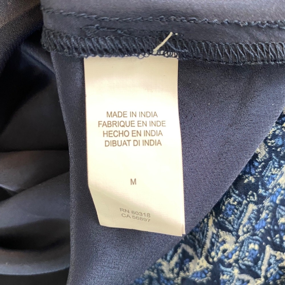 Lucky Brand Blue Floral Scoop-Neck Mini Dress - Picture 9 of 9
